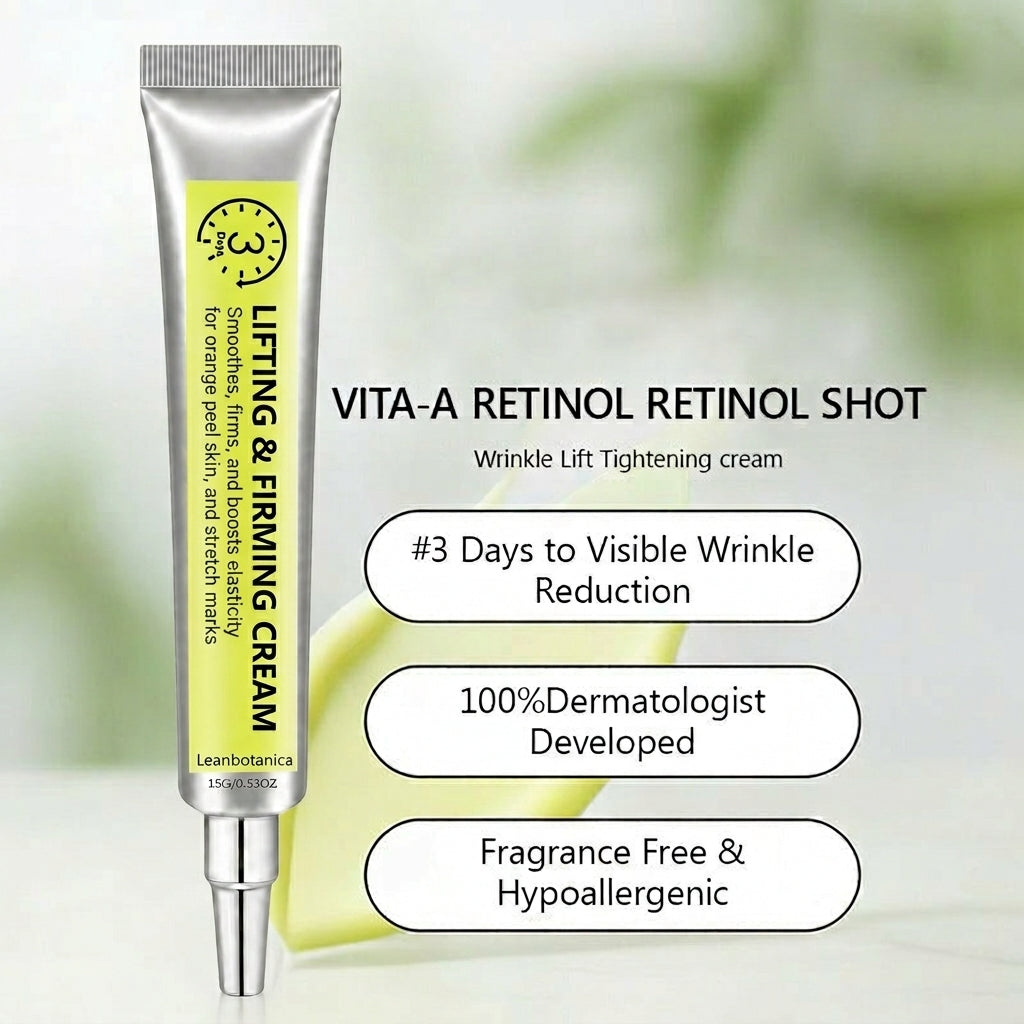 Leanbotanica™ Lifting & Firming Cream – Advanced Retinol & Peptide Care for Wrinkles, Sagging Skin & Puffy Eyes