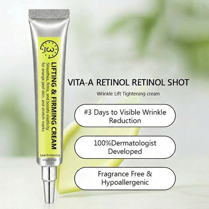 Leanbotanica™ Lifting & Firming Cream – Advanced Retinol & Peptide Care for Wrinkles, Sagging Skin & Puffy Eyes