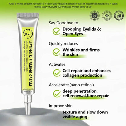 Leanbotanica™ Lifting & Firming Cream – Advanced Retinol & Peptide Care for Wrinkles, Sagging Skin & Puffy Eyes