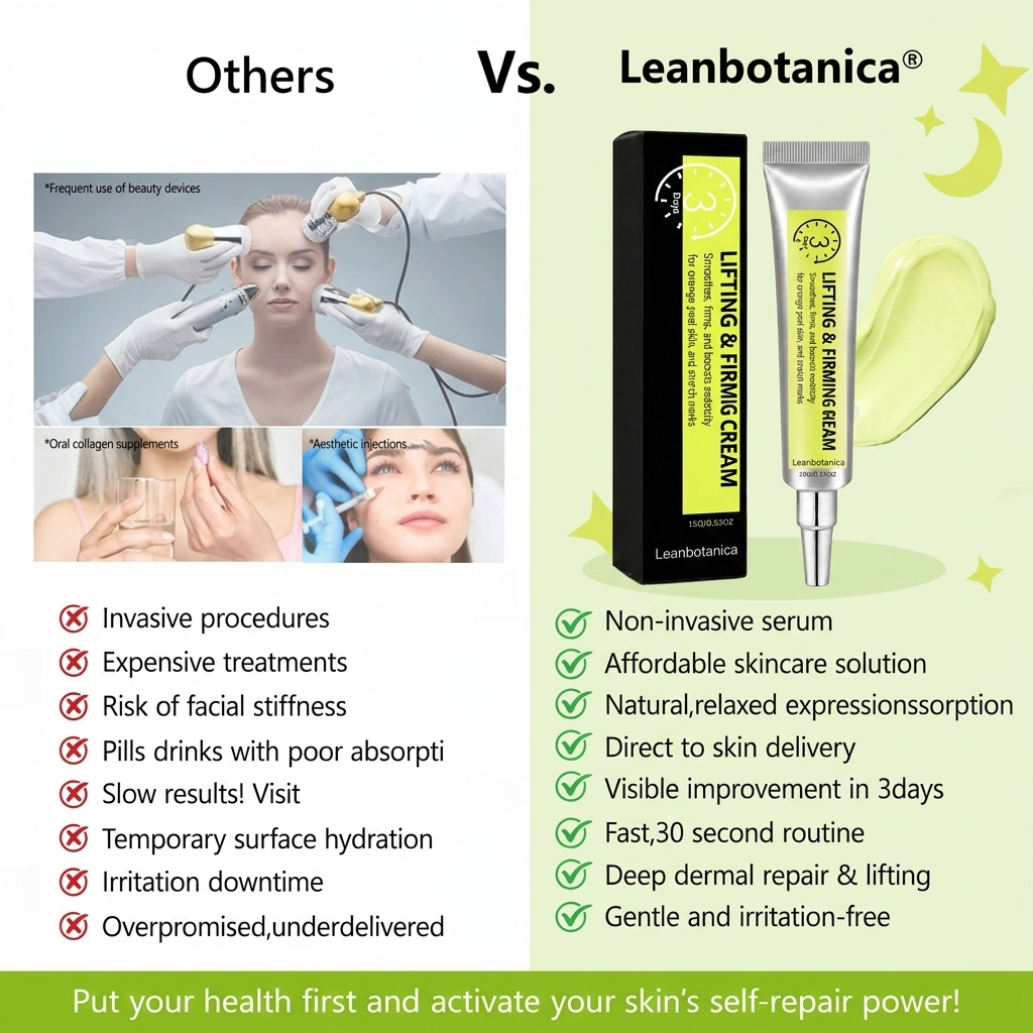 Leanbotanica™ Lifting & Firming Cream – Advanced Retinol & Peptide Care for Wrinkles, Sagging Skin & Puffy Eyes